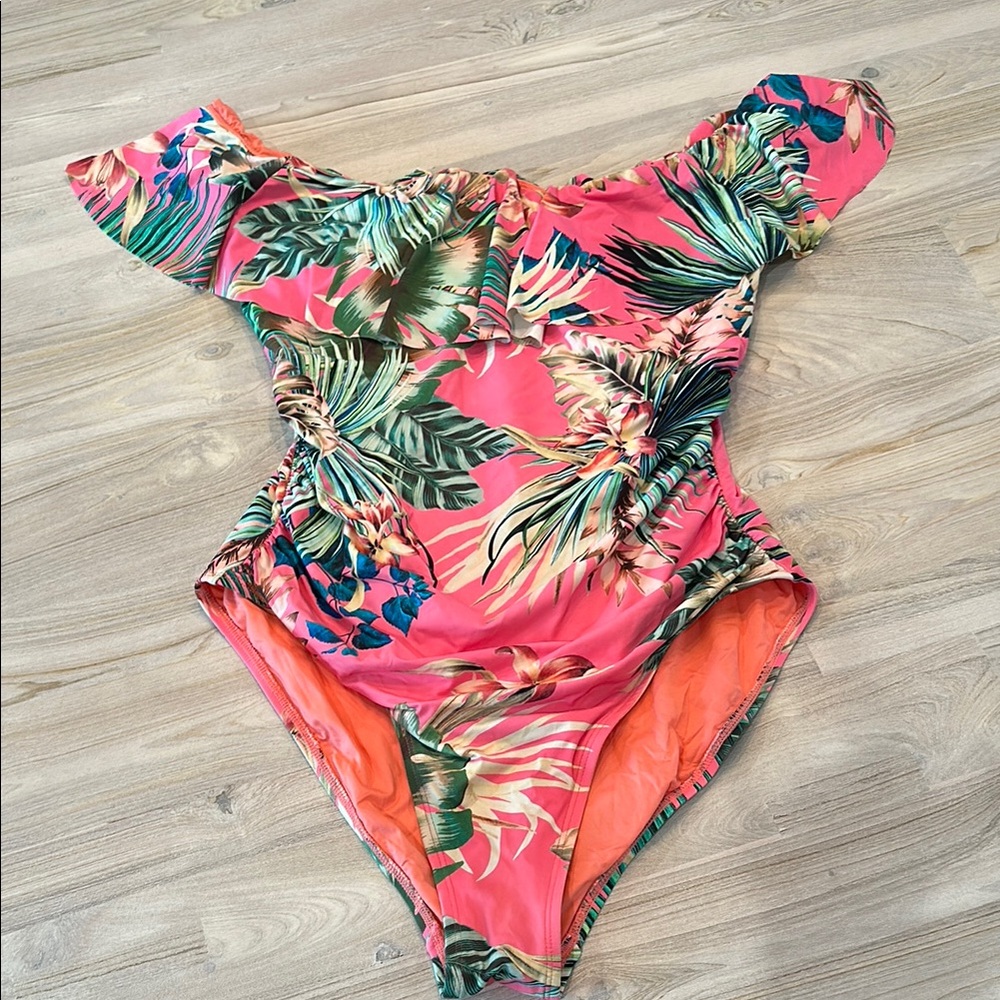 La Blanca off-Shoulder Swimsuit